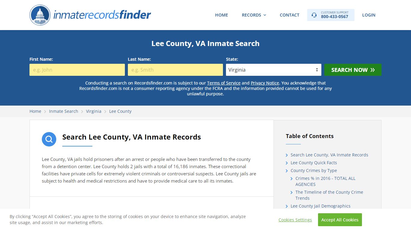 Lee County, VA Inmate Lookup & Jail Records Online