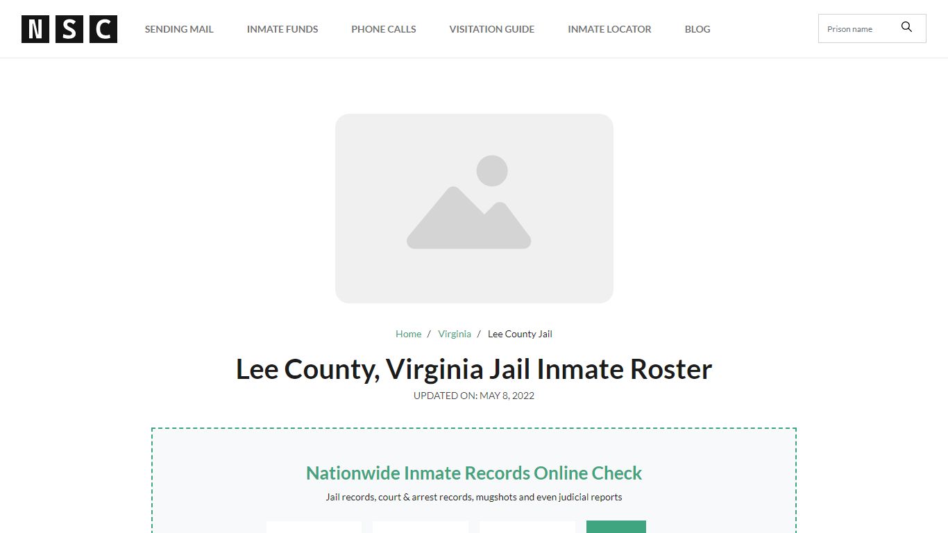Lee County, Virginia Jail Inmate List